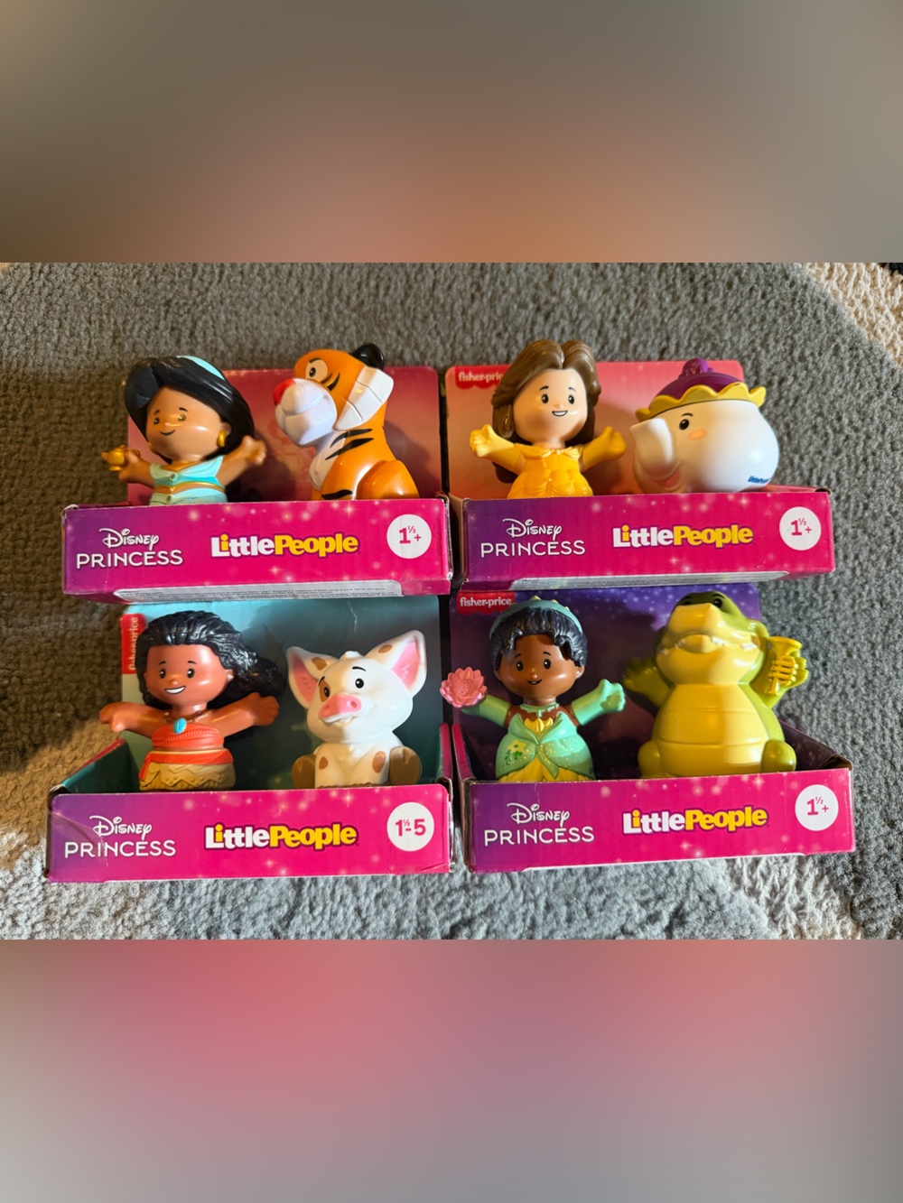 4 Disney Princess and sidekick sets